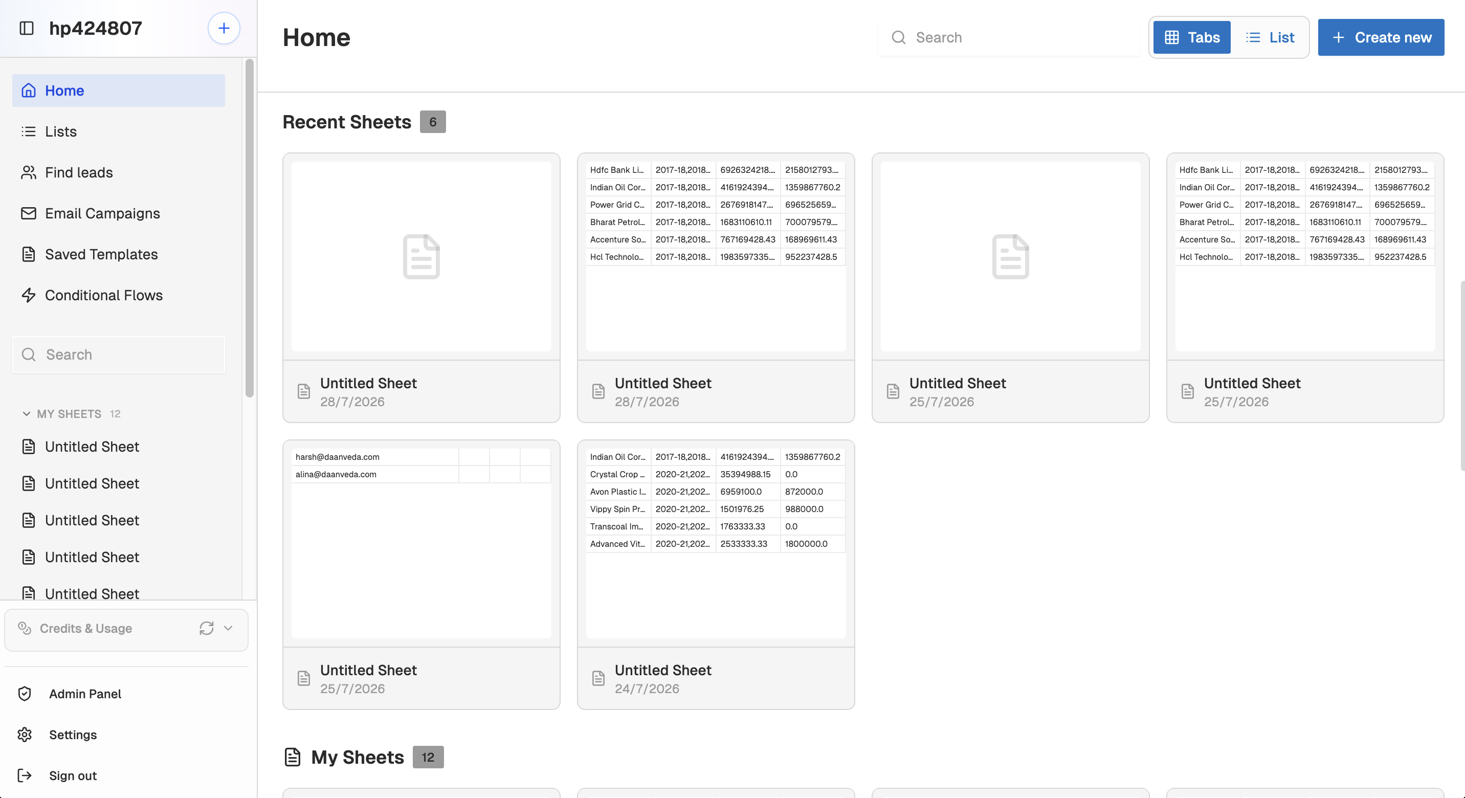 unisheet-tabs-view